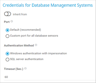 Credentials for Database Management Systems